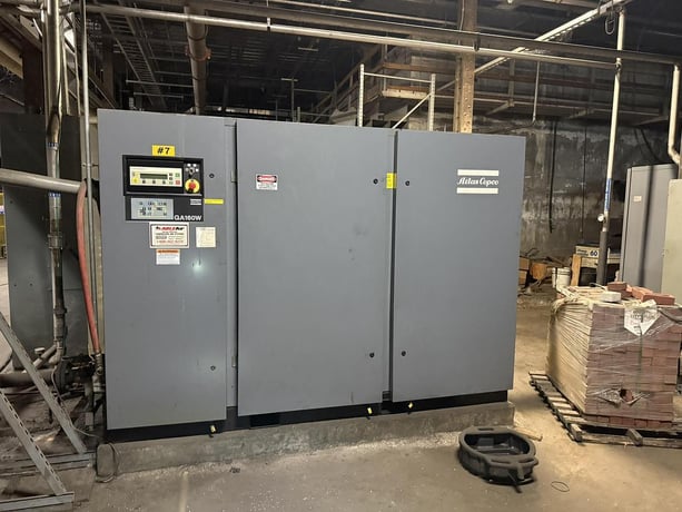 Atlas Copco #GA160W, Air Compressor w/VFD - Image 1