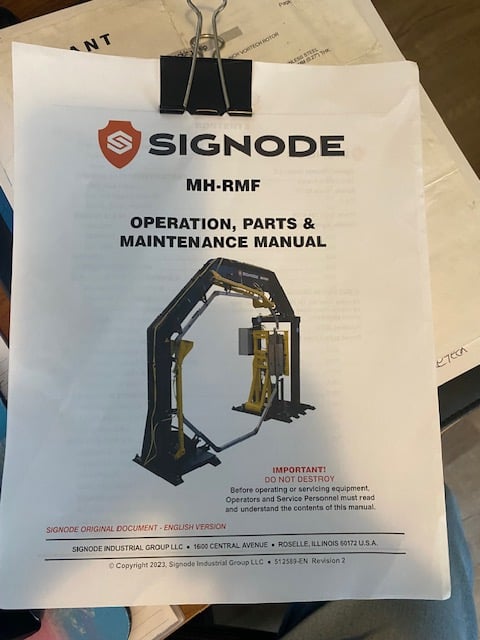Signode #MH-RMF, Roll Strapper, 25-100 lb. Strap Tension, 12 mm Strap width, 575 V, 2022 - Image 9
