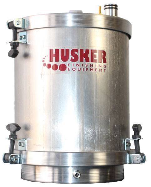 Powder coating hoppers, 10 lb. hopper with removable fluidizing plate, new - Image 1