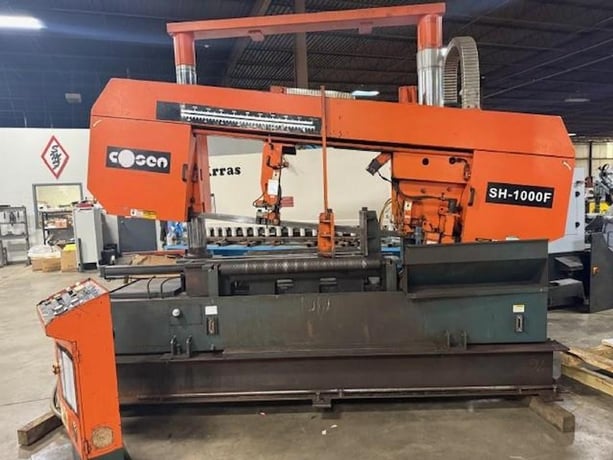 20.5" x 40" Cosen #SH-1000F, horizontal band saw, 26' 3" x 2" blade - Image 1