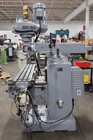 Acer #3CVS, vertical mill, 9" x42" tbl., 3 HP, 4500 RPM, R-8, X-Axis power feed, Newall digital read out - Image 2
