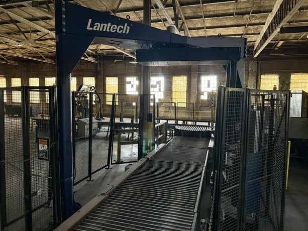 Lantech #SC, Stretch Wrapper, 80" wrap height, 18" conveyor pass height, 45-60 loads/hour, 15 RPM, 80 psi - Image 7
