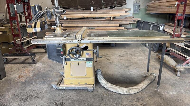 Powermatic #66, table saw, 10" blade, 3 HP, Powermatric PF-41 feeder, fence & cart - Image 4