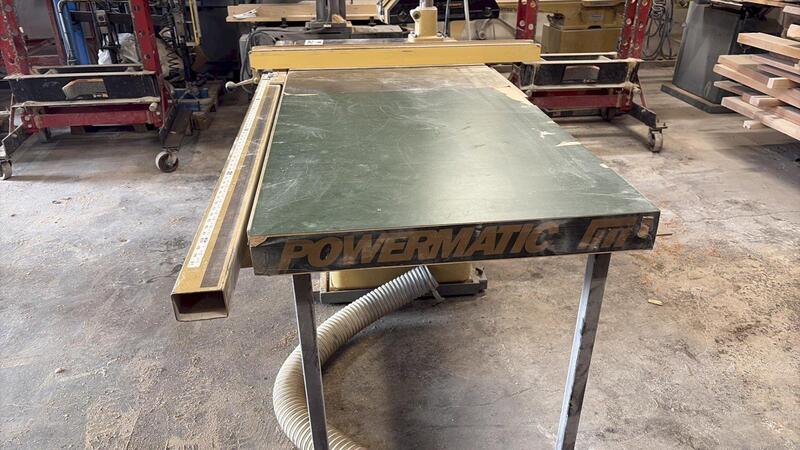 Powermatic #66, table saw, 10" blade, 3 HP, Powermatric PF-41 feeder, fence & cart - Image 7