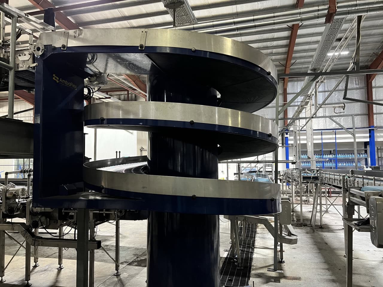 Amba Flex #SV-600-1600, Elevating Spiral Conveyor, 63" center diameter, 23.62" usable width, 24.37" gradient - Image 4
