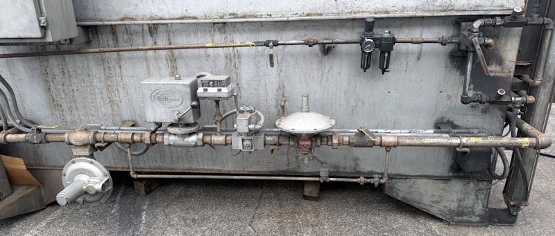 36" width x 36" H x 72" D Williams, gas fired temper furnace, 1400&deg;F, Honeywell temp Control - Image 5