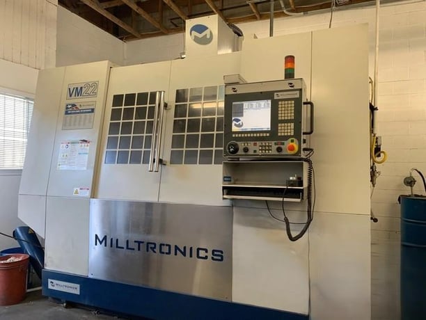 Milltronics #VM-22, vertical machining center, 24 automatic tool changer, 40" X, 22" Y, 26" Z, 15000 RPM - Image 1