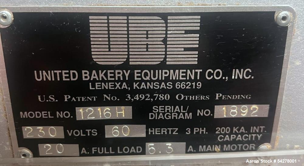 United Bakery Equipment #1216-H, Bread Bagger, 30-60 pcs/min, 6"-16" long x 4"-10" wide x 1"-4.5" tall - Image 5