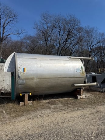 7250 gallon Apache, Stainless Steel Mixing Tank, 108" diameter x 174" straight side - Image 8