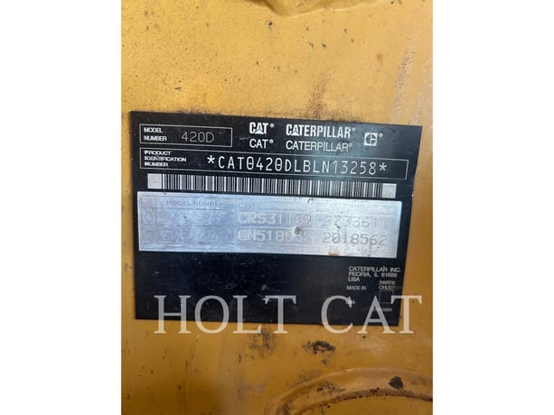 Cat 420D, Backhoe Loader, 4622 hours, S/N: BLN13258, 2006 - Image 6