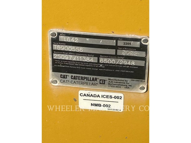 Cat TL642 CB, Telehandler, 1520 hours, S/N: T6900556, 2023 - Image 5