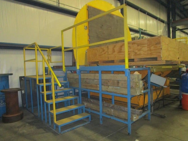 100000 lb. Bushman #MR9604, powered upender / downender, coil flipper, 50 ton, pendant control, dual chains - Image 2