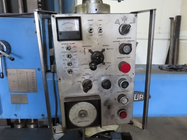 4" Nomura #B-100BT-2SP, horizontal boring mill, 39" X, 53" Y, 20 HP, 1200 RPM, 78.7"x48"tbl., 26.5"spdl table - Image 5