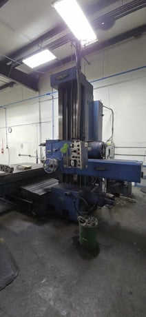 4" Nomura #B-100BT-2SP, horizontal boring mill, 39" X, 53" Y, 20 HP, 1200 RPM, 78.7"x48"tbl., 26.5"spdl table - Image 7