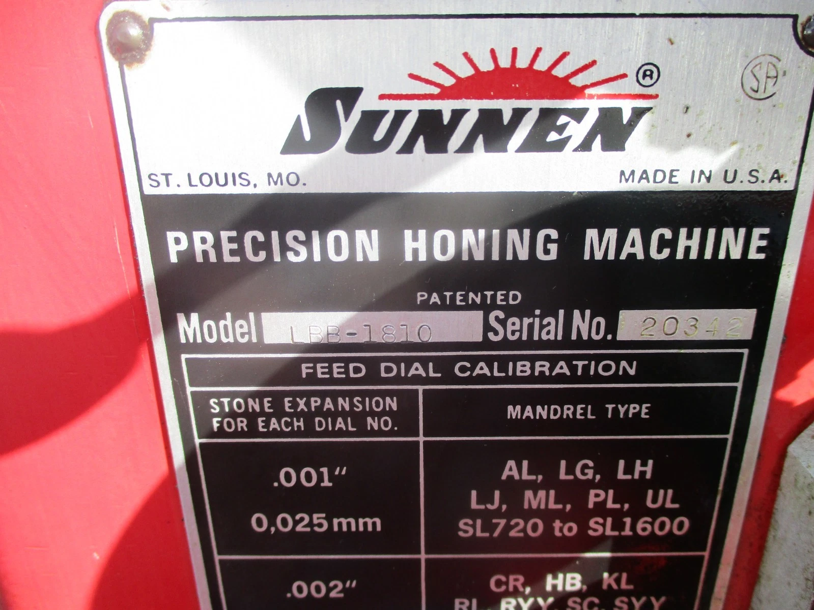 Sunnen #LBB-1810, power stroke hone w/ tooling & gage - Image 3
