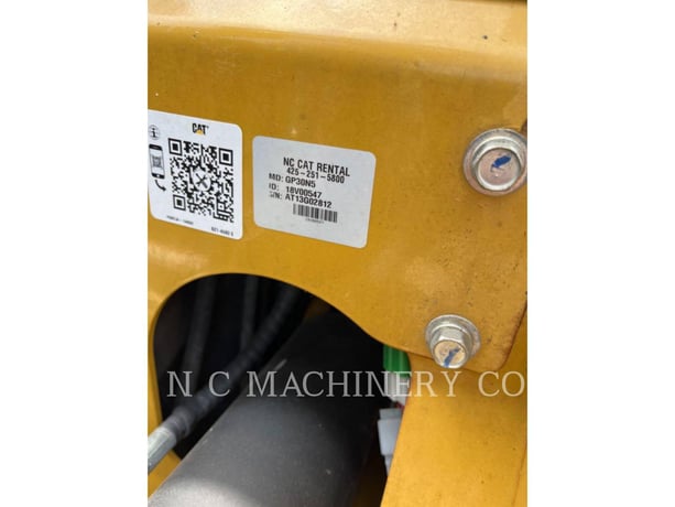 Cat GP30N5, Forklift, 2297 hours, S/N: AT13G02812, 2018 - Image 5
