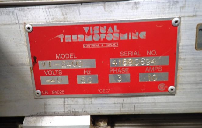 Visual Thermoforming #VT-2400, Die Cutter, 440 V - Image 4
