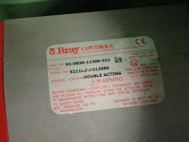 Bray Controls, Pneumatic Actuator, 14 Qty. - Image 5