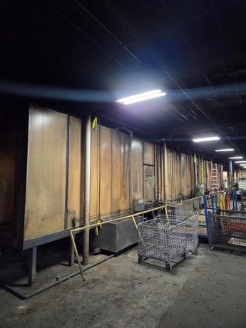 Large 4 stage stainless steel powder coating syste, GAT, 6' W x 8' H x 20' L, parts - Image 1