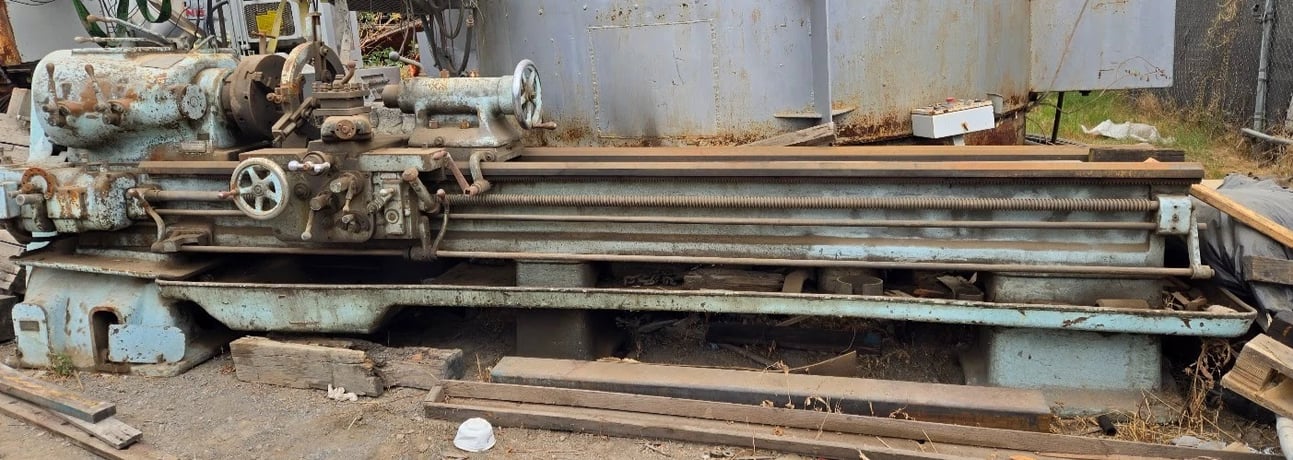 20" x 120" Boye & Emmes MT Co., vintage lathe - Image 1