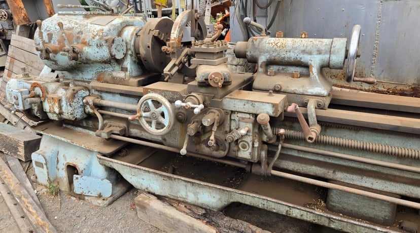 20" x 120" Boye & Emmes MT Co., vintage lathe - Image 4