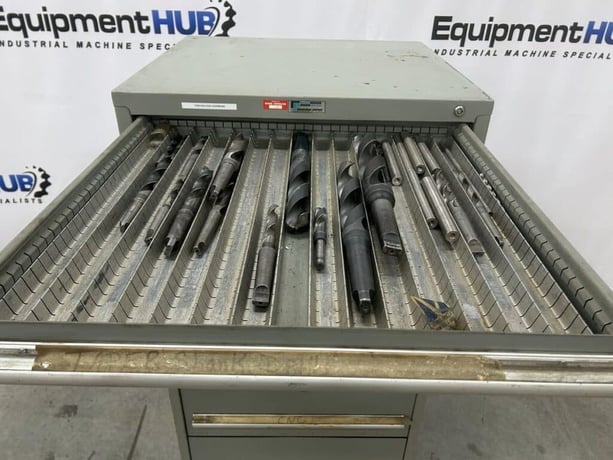 10 Drawer Rack Engineering Co., modular industrial tool storage cabinet with drill bits, 30" x 27-3/4" x - Image 8