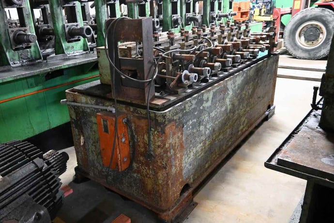 10 Stand, Dahlstrom #360-1, rollformer, 1.5" spindle diameter, 14.5" roll space, 8" horizontal centers, 4"-5" - Image 2