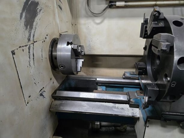 Clausing Metosa #CNC2080, flatbed teach CNC turning center, 20" swing, 80" centers, 3.125" bore, D1-8 - Image 4