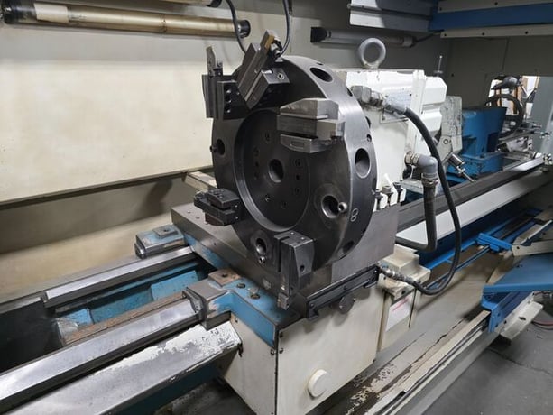 Clausing Metosa #CNC2080, flatbed teach CNC turning center, 20" swing, 80" centers, 3.125" bore, D1-8 - Image 6