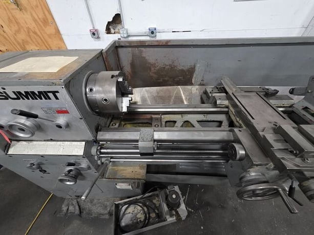 18"/26" x 80" Summit #18-3X80, gap bed engine lathe, 10" 3-jaw chuck, 3" hole, D1-8 Camlock, 4-way toolpost - Image 7