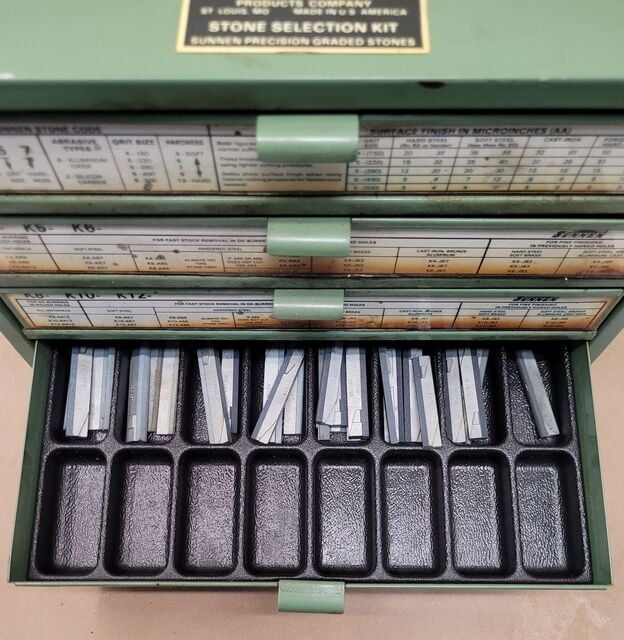 Sunnen Stone Collection Kit - 5 Drawer - Image 4