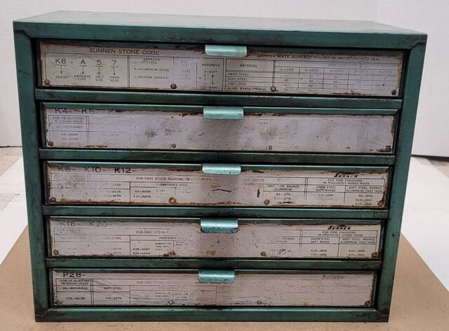 Sunnen Stone Collection Kit - 5 Drawer - Image 1