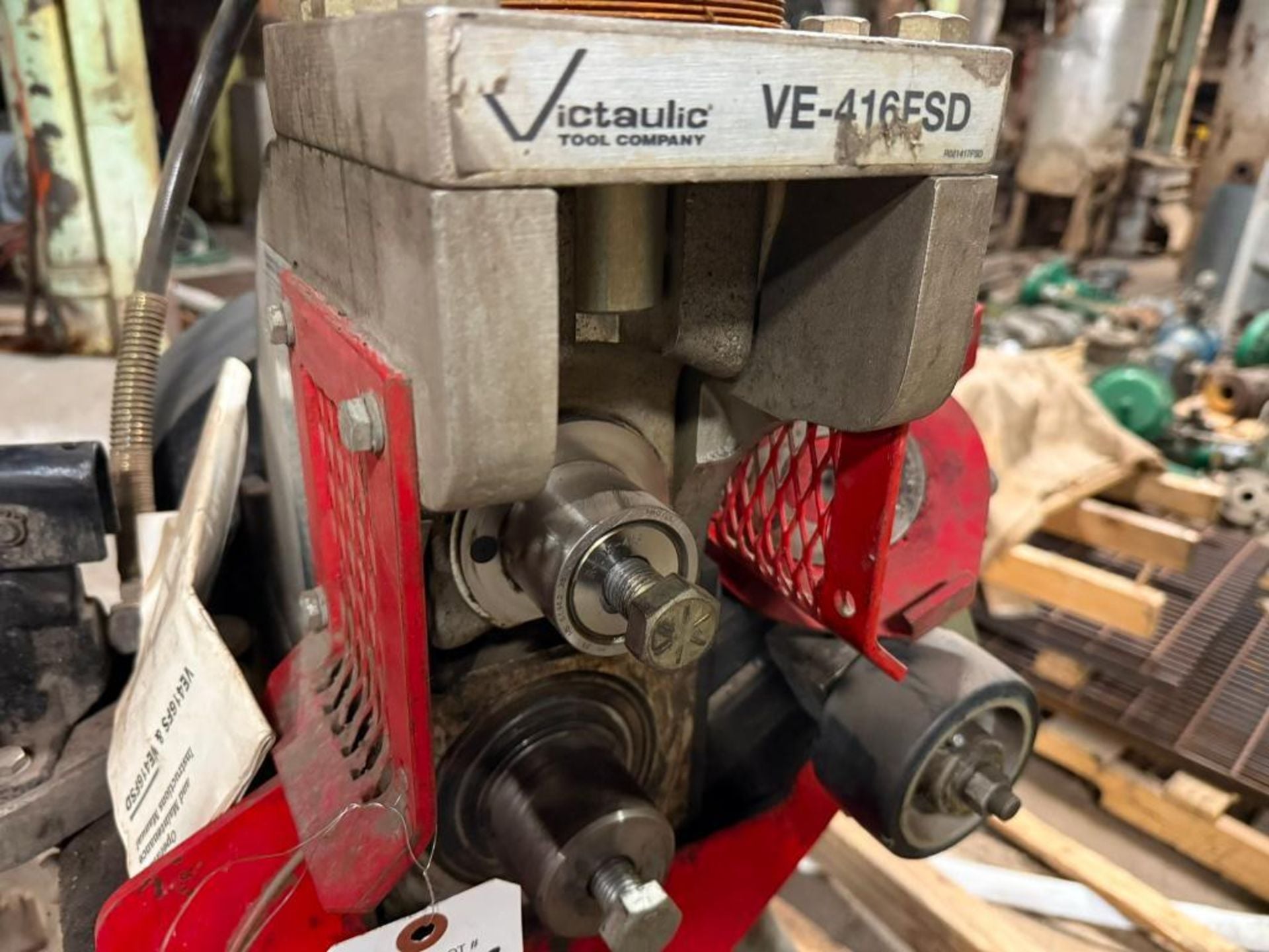 Victaulic #VE-416FSD, Roll Grooving Tool, Safety foot switch, Groove Depth Adjuster, 115 Volt, 15 amps - Image 2