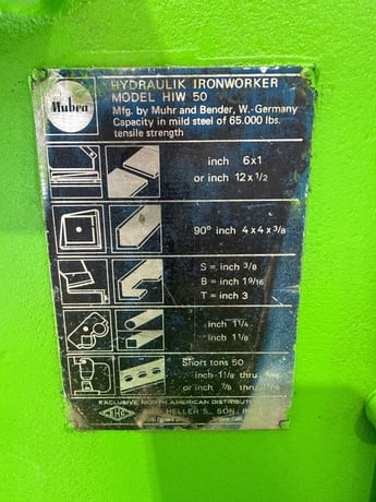 Mubea #HIW-50, ironworker, 3 phase high voltage - Image 5