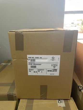 2.3 CFM, Welch #2163C-02 - 230V 50/60 Hz Single Phase Diaphragm Vacuum Pump - Image 3