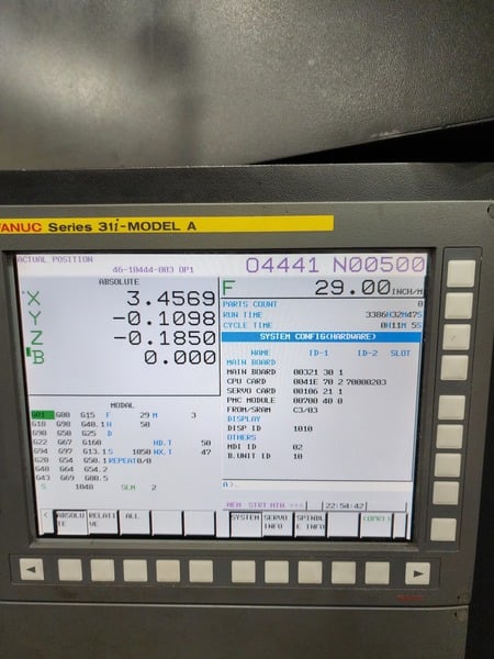 Daewoo Doosan #HP-4000II, Horizontal Machining Center, 23.6" X, 22" Y, 23.6" Z, 22 HP, 14000 RPM, 60 - Image 4