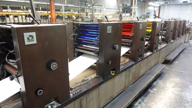 Diddie Glaser #ML, Web Offset Press, 8 color, 20.5" Web Width, 22" variable cutoff, 1992 - Image 1