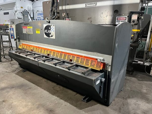 1/4" x 10' Atlantic #HDE-101/4, Hydraulic Power Squaring Shear, 39" backgauge, 10-25 SPM, 1"-3" angle - Image 1