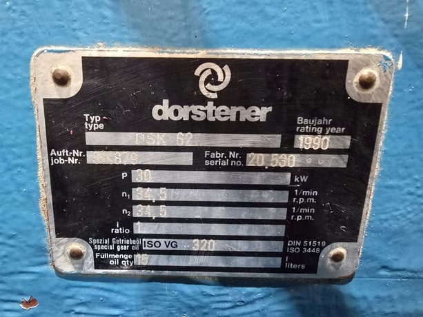 2.44" Maplan #DSK62, counter rotating conical twin screw extruder, 40 HP, 1990 - Image 6