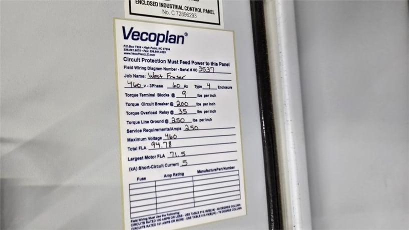 Vecoplan #VAZ1100-XL-XR, 42" x 52" single shaft shredder, 60 HP, 2018 - Image 7