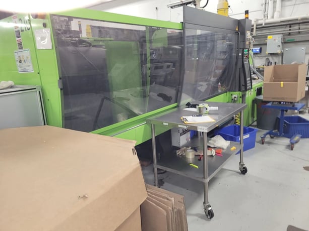 330 Ton, 24.72 oz., Victory #1350/330-SPEX, servo-hyd injection molding machine, tiebarless, 43.3" daylight - Image 8