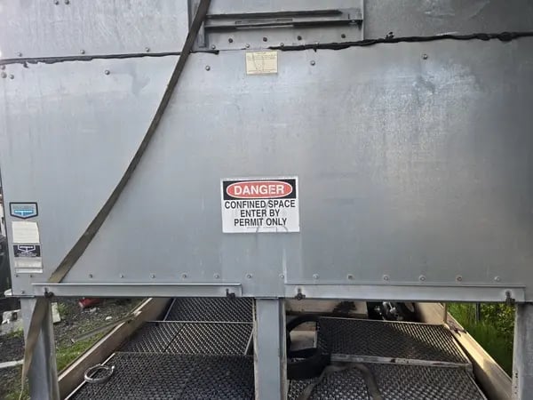165 Ton, Evapco #AT19-88, cooling tower, 7.5 HP Baldor motor, Fr.213T - Image 3