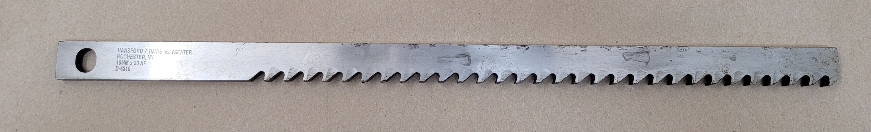 .39" x 20" Hansford Davis #D-4310, keyseater - Image 1