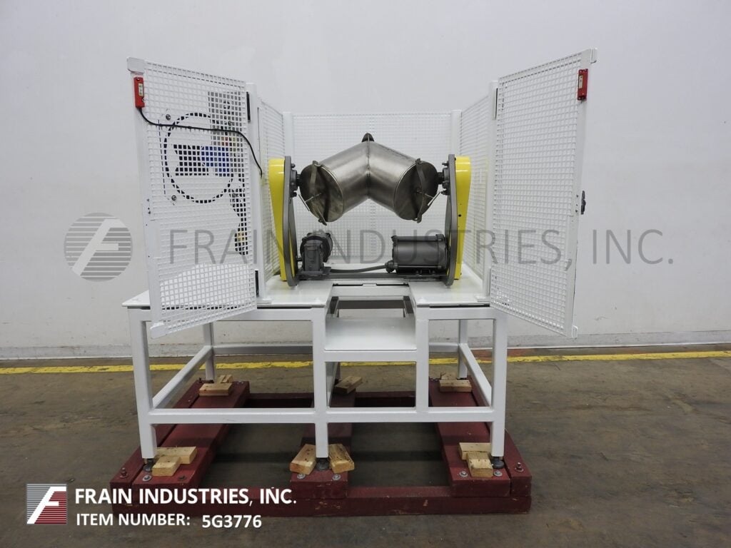 1.6 cu.ft. Patterson, Stainless Steel twin shell mixer, enclosed inside safety cage guarding - Image 3