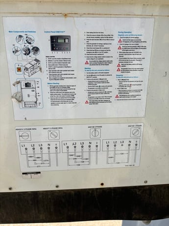 100 KW Atlas Copco #QAS 125, portable diesel generator set, multi-volt, 3-phase, John Deere 4045HFG06A diesel - Image 5