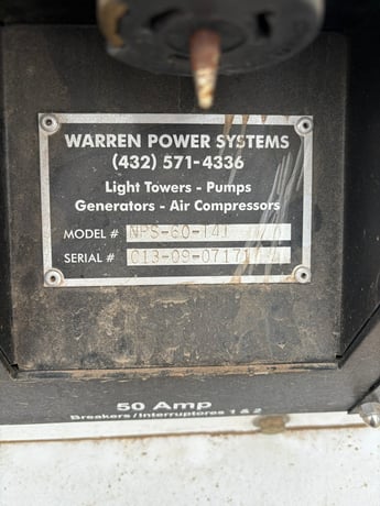 60 KW Caterpillar, portable diesel generator set, Perkins engine, 2013 - Image 3
