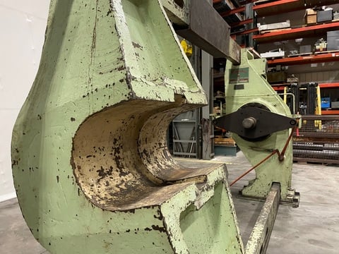 400 Ton, Farquhar, Wheel Press, 16" diameter ram, 20 stroke, 10' opening, 7.5 HP - Image 4