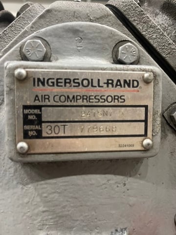Ingersoll Rand #T30, Air Compressor, Vertical Receiver Tank, 7.5 HP, 3PH - Image 5