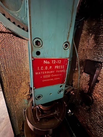 30 Ton, Waterbury-Farrel #1212-ICOP, eyelet & transfer press, 12 + 1 station, 3" stroke, Minster air cooled & - Image 7