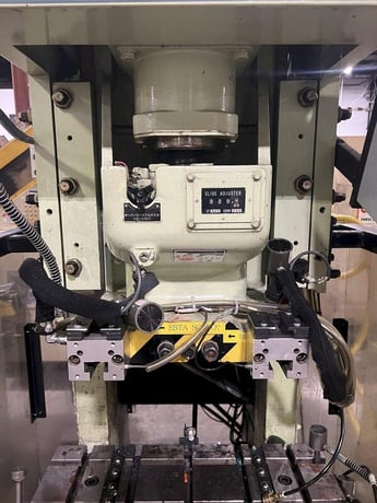88 Ton, Komatsu #0BS-80-3, single crank gap frame press, 5.12" stroke, 13.78" Shut Height, 3.15" adj., 37-75 - Image 6